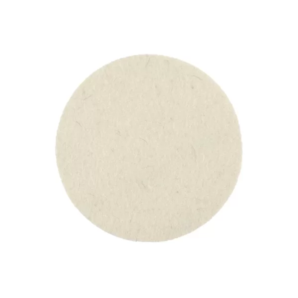 Mirka Polishing Felt Pad 125x6mm Grip White - 2 pack