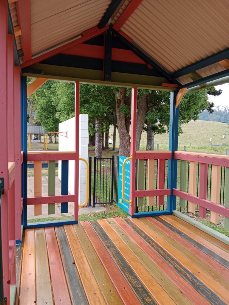 Haymes Paint colours for Kyogle Public School Fort