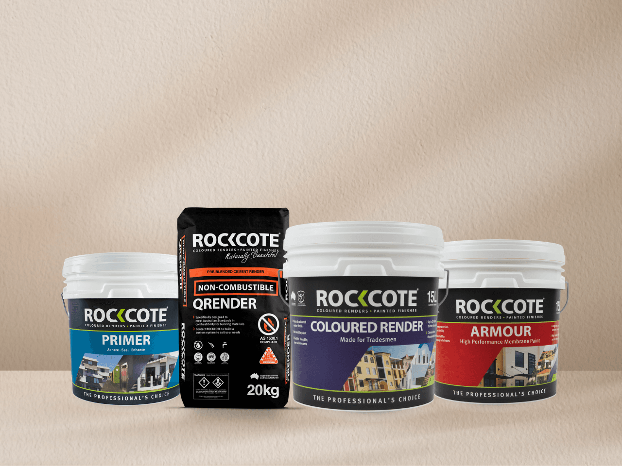 Rockcote rendering system products used on the Solstice Cronulla apartment development